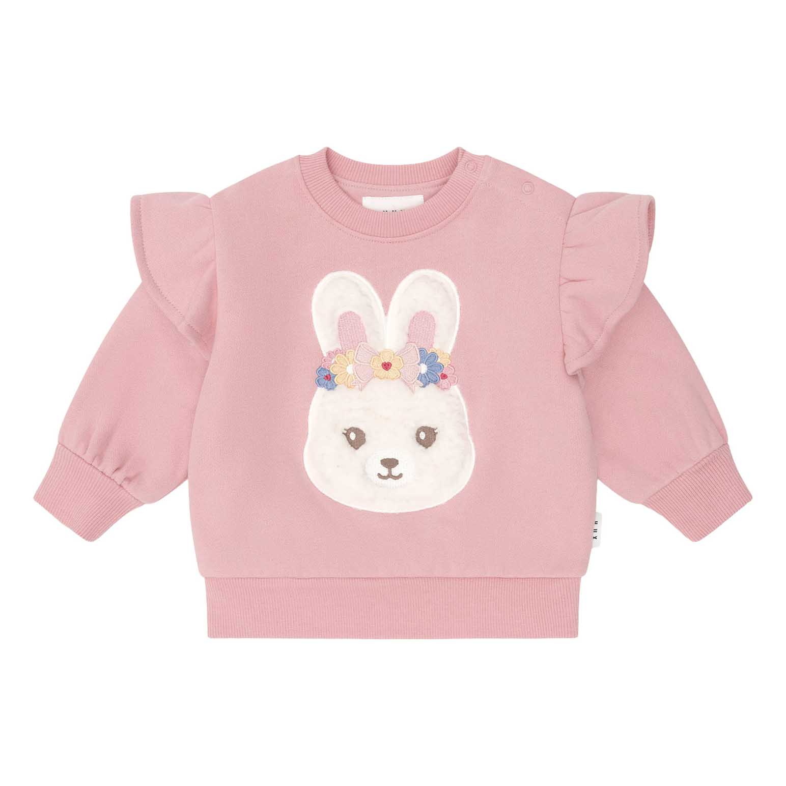 Huxbaby Flower Field Bunny Sweatshirt 3-5Y